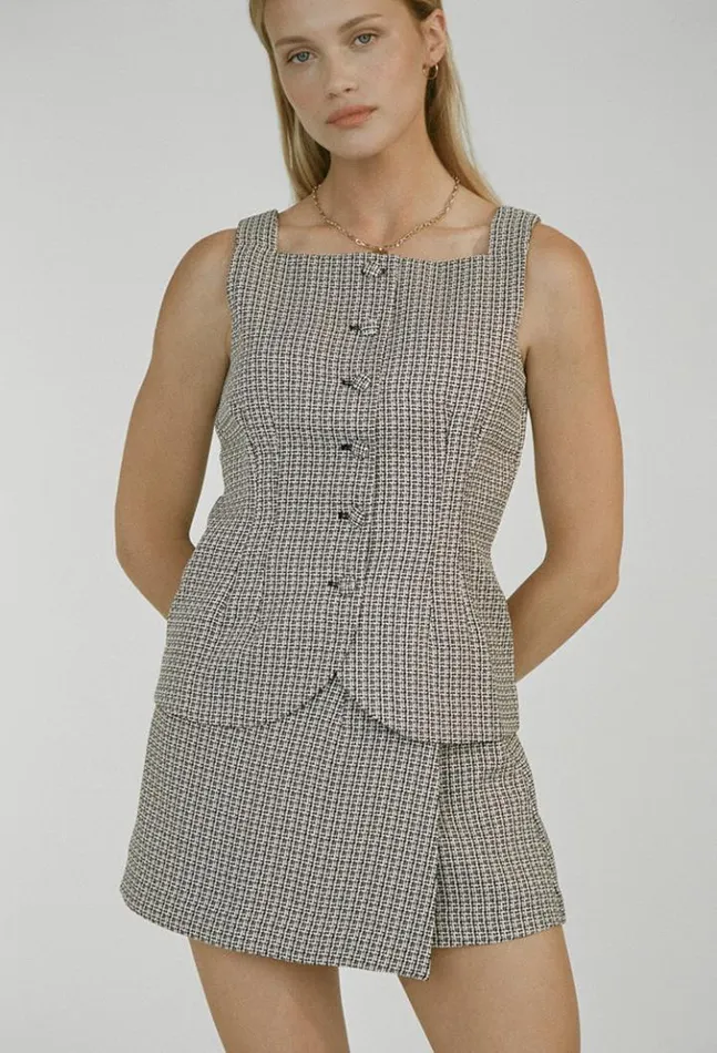Sale Amira Top Tweed Women Ciao Lucia Sleeveless Tops