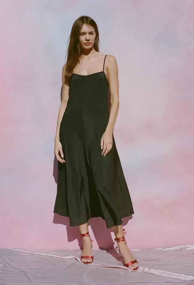 Sale Cristina Dress Matte Black Women Ciao Lucia Long Dresses