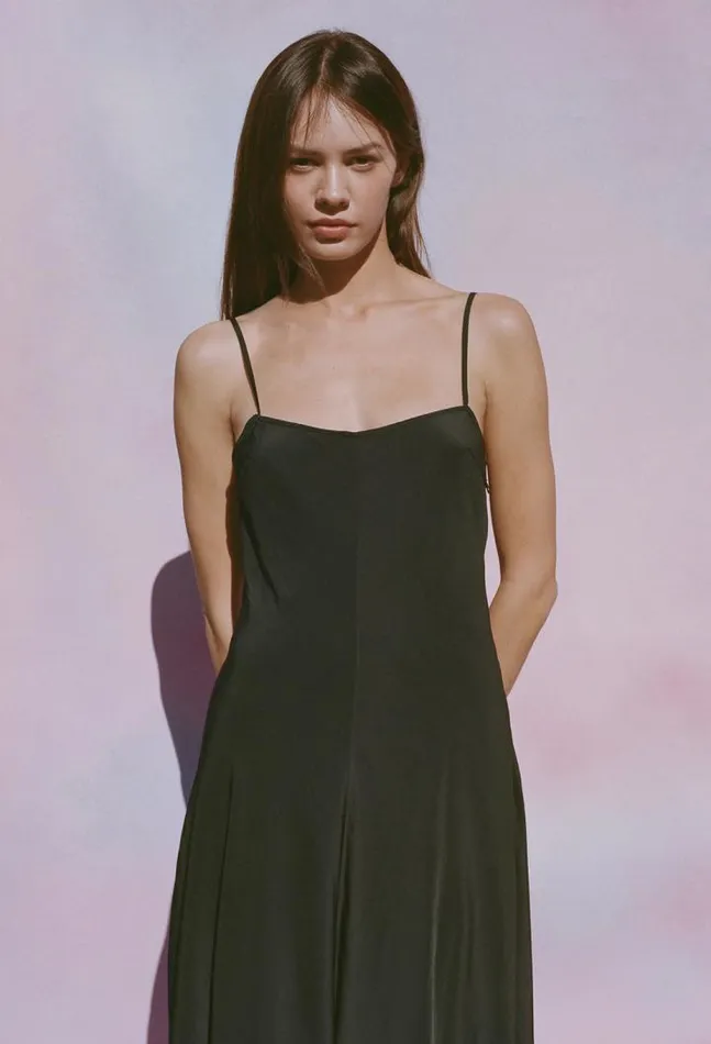 Sale Cristina Dress Matte Black Women Ciao Lucia Long Dresses