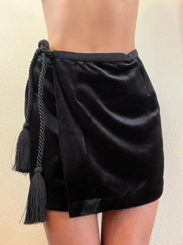 Sale Luz Skirt Black Velvet Women Ciao Lucia Skirts