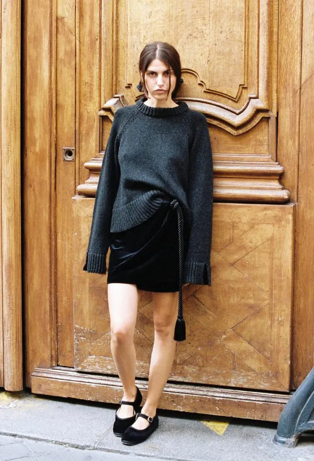 Sale Luz Skirt Black Velvet Women Ciao Lucia Skirts