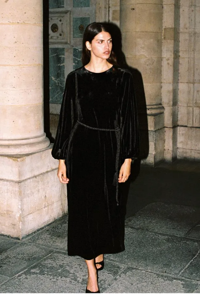 Sale Magdalena Dress Black Velvet Women Ciao Lucia Long Dresses