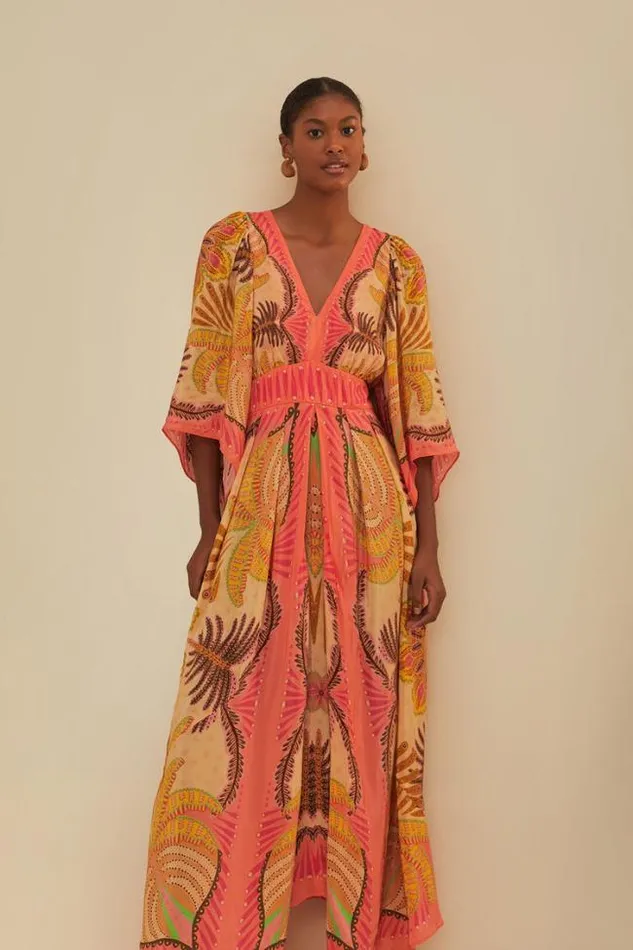 Sand Palms Scarf Maxi Dress Women FARM Rio Maxi Dresses