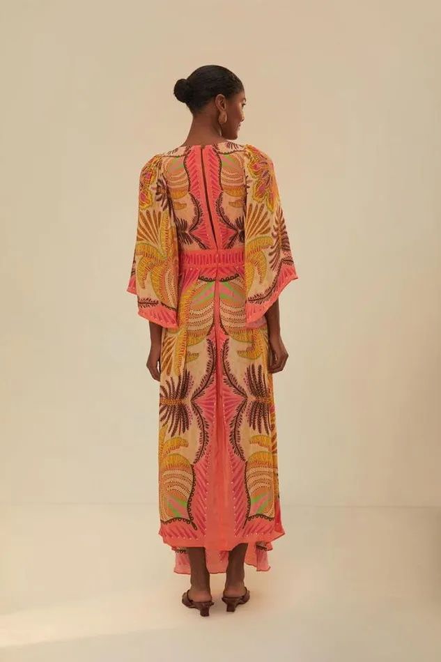 Sand Palms Scarf Maxi Dress Women FARM Rio Maxi Dresses