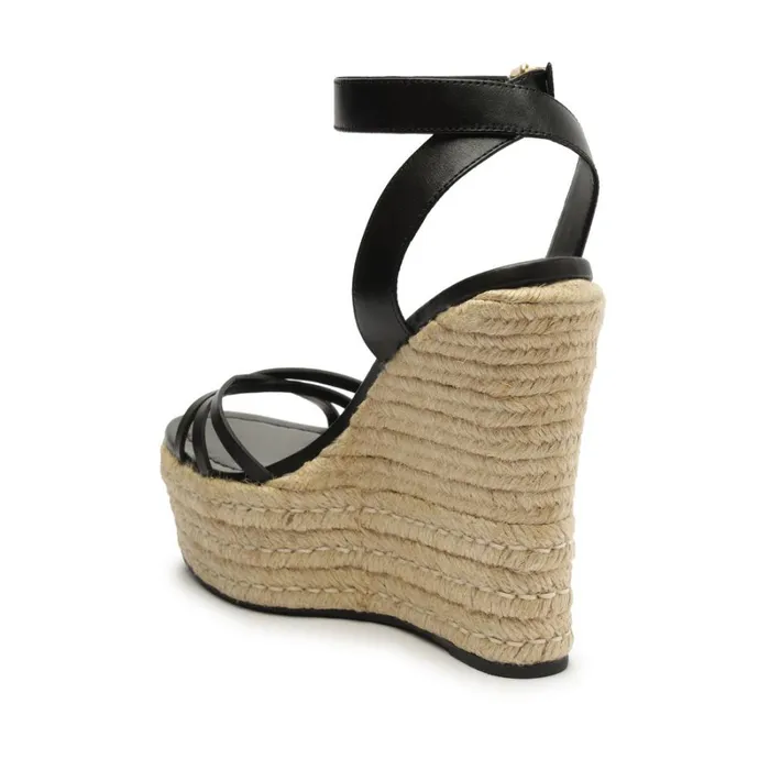Sandals Alexandra Leather Sandal Black Schutz Shoes Platforms
