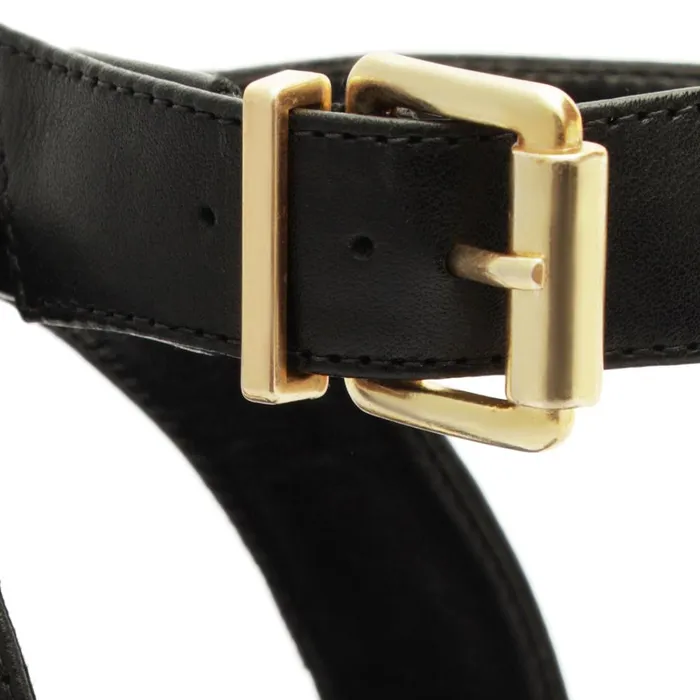 Sandals Alexandra Leather Sandal Black Schutz Shoes Platforms