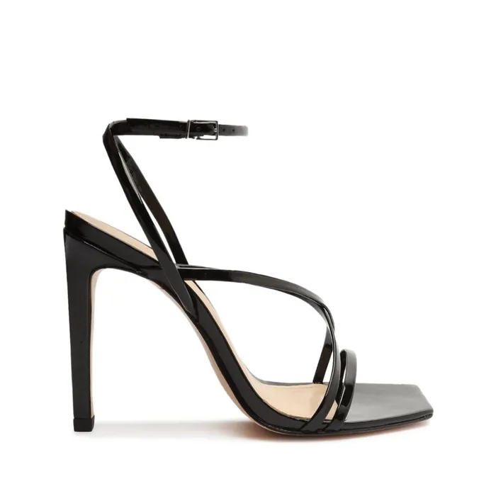 Sandals Bari Leather Sandal Black Schutz Shoes Stiletto Heels