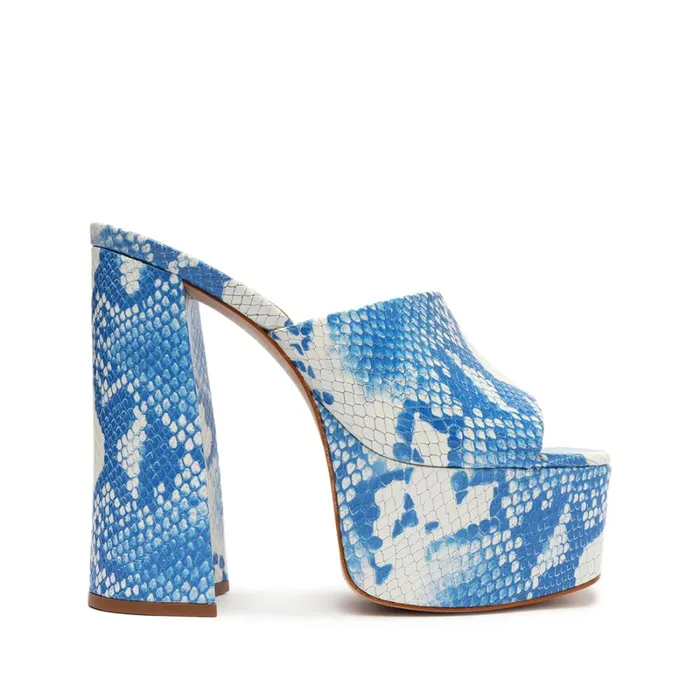 Sandals Darah Wild Sandal Blue Snake Schutz Shoes Platforms