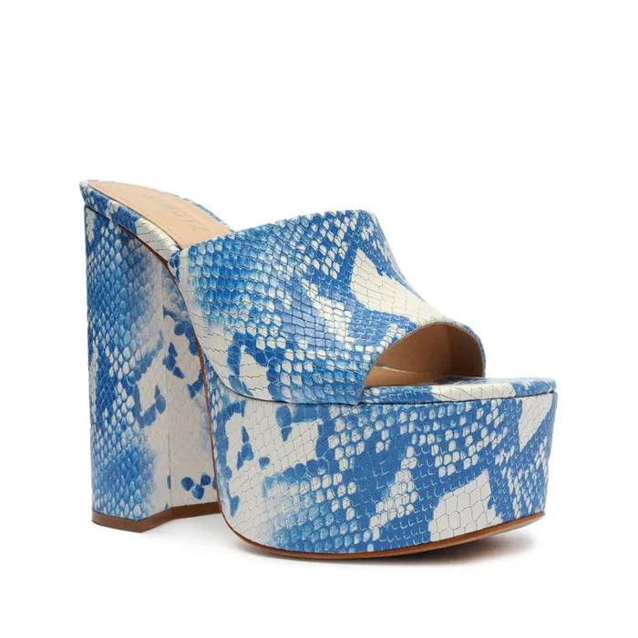 Sandals Darah Wild Sandal Blue Snake Schutz Shoes Platforms