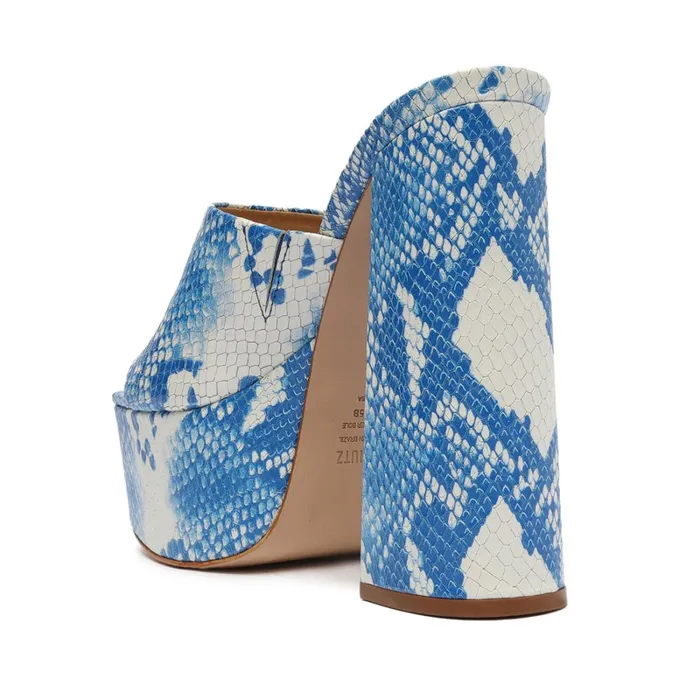 Sandals Darah Wild Sandal Blue Snake Schutz Shoes Platforms