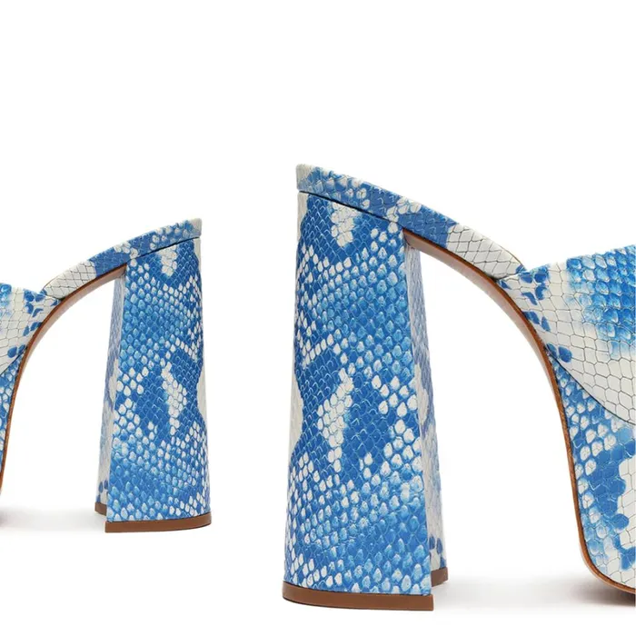 Sandals Darah Wild Sandal Blue Snake Schutz Shoes Platforms