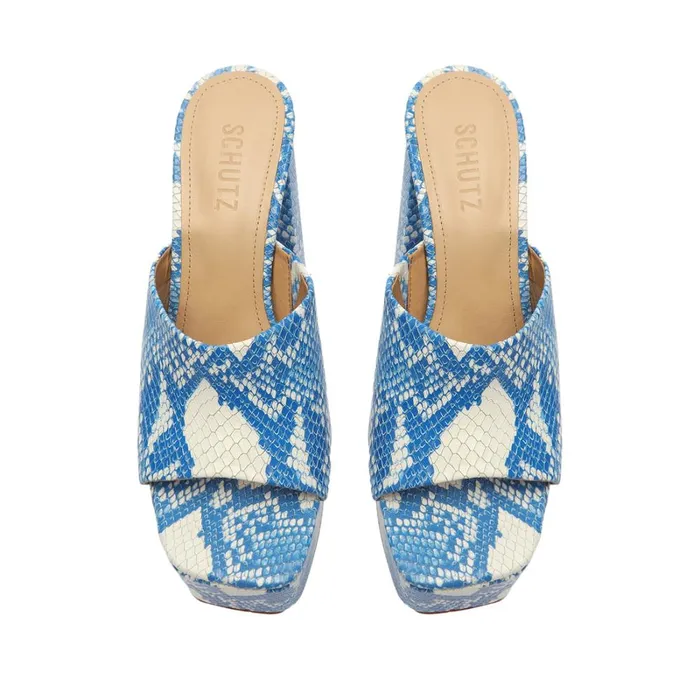 Sandals Darah Wild Sandal Blue Snake Schutz Shoes Platforms