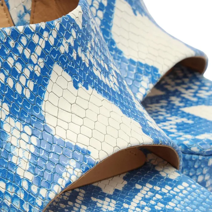 Sandals Darah Wild Sandal Blue Snake Schutz Shoes Platforms