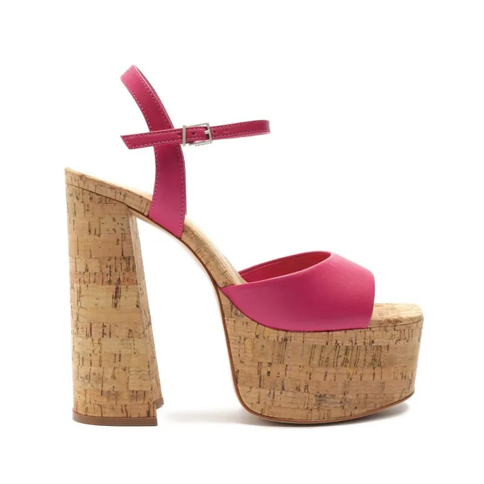 Sandals Glayce Nappa Leather Sandal Hot Pink Schutz Shoes Platforms