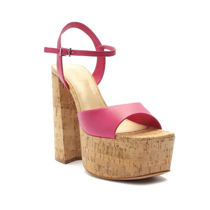 Sandals Glayce Nappa Leather Sandal Hot Pink Schutz Shoes Platforms