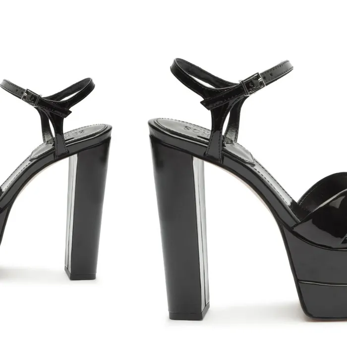 Sandals Keefa High Leather Sandal Black Schutz Shoes Platforms