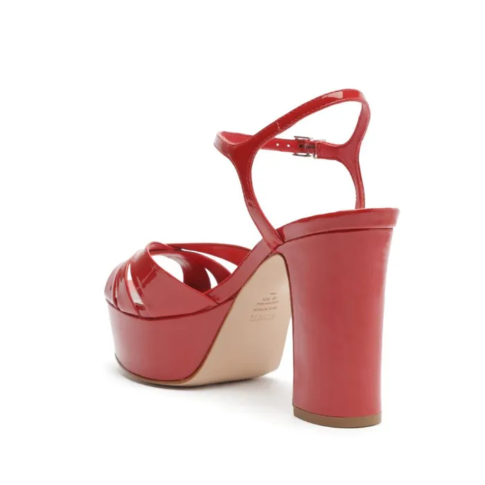 Sandals Keefa Patent Leather Sandal Club Red Schutz Shoes Platforms