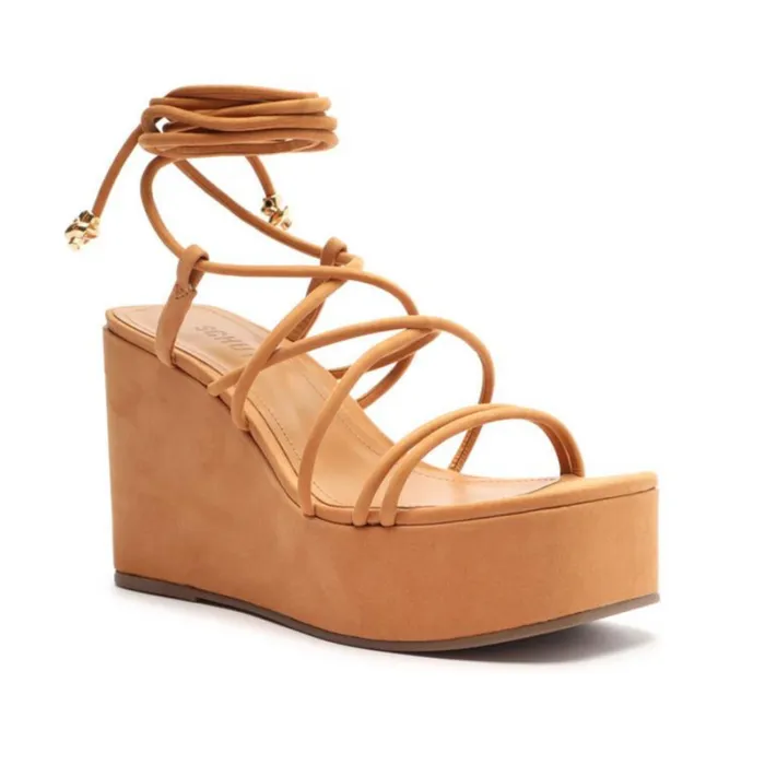 Sandals Magdalena Casual Platform Sandal Nude Caramel Schutz Shoes Platforms