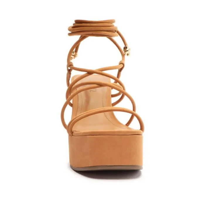 Sandals Magdalena Casual Platform Sandal Nude Caramel Schutz Shoes Platforms