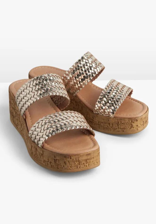 Sandals Women Hush Boracay Wedges Rose Gold