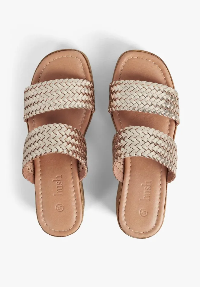 Sandals Women Hush Boracay Wedges Rose Gold