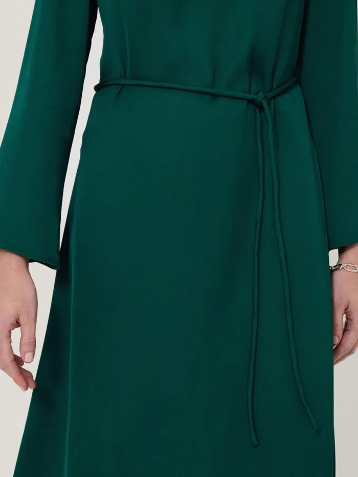 Satin Back Crepe Dress Green Women Jigsaw Dresses and Jumpsuits