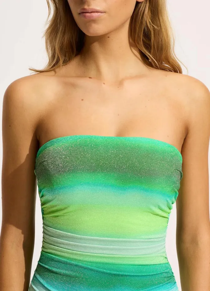 Seafolly Bandeau Women Spectrum DD Bandeau One Piece 8211 Jade