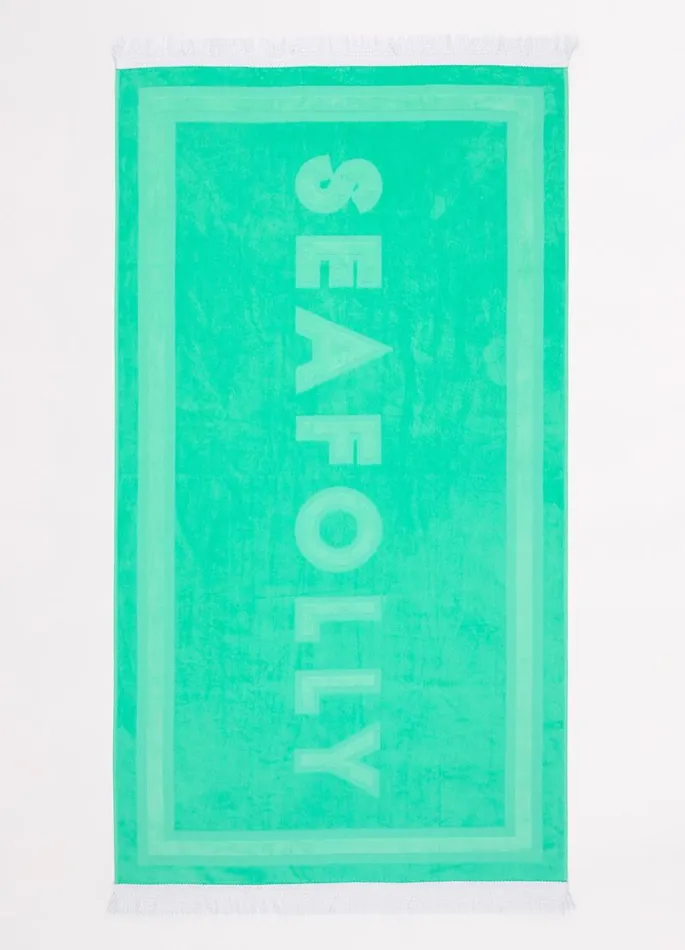 Seafolly Beach Towels Women Summer Solstice Towel 8211 Aquatic Blue