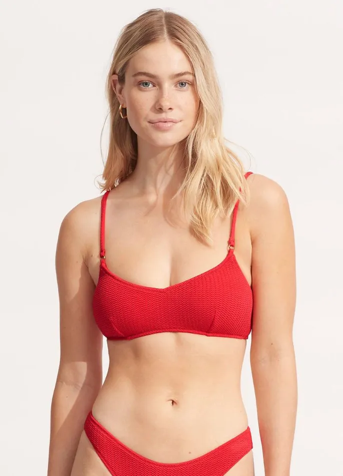 Seafolly Bralette Women Sea Dive Bralette 8211 Chilli Red