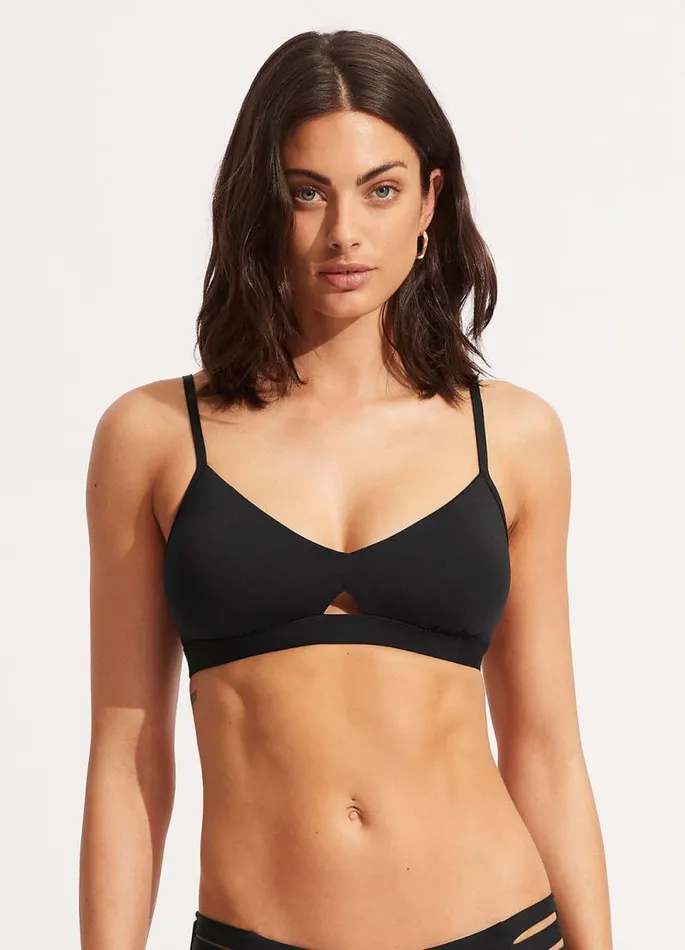 Seafolly Bralette Women Seafolly Collective Hybrid Bralette 8211 Black