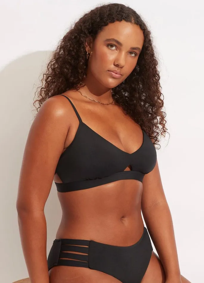 Seafolly Bralette Women Seafolly Collective Hybrid Bralette 8211 Black