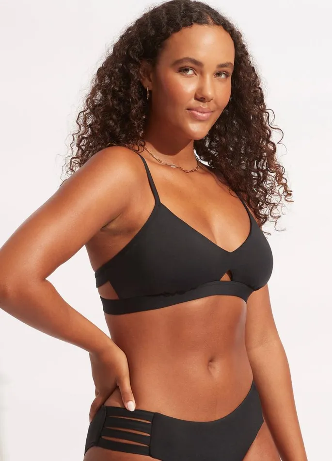 Seafolly Bralette Women Seafolly Collective Hybrid Bralette 8211 Black