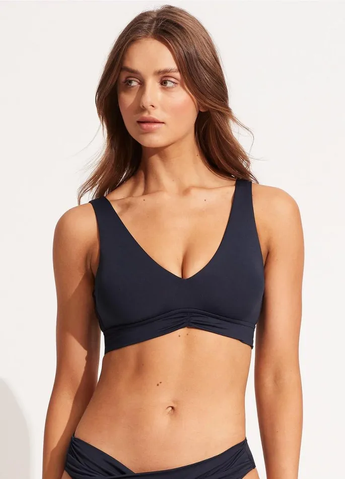 Seafolly Bralette Women V Neck Tank 8211 True Navy