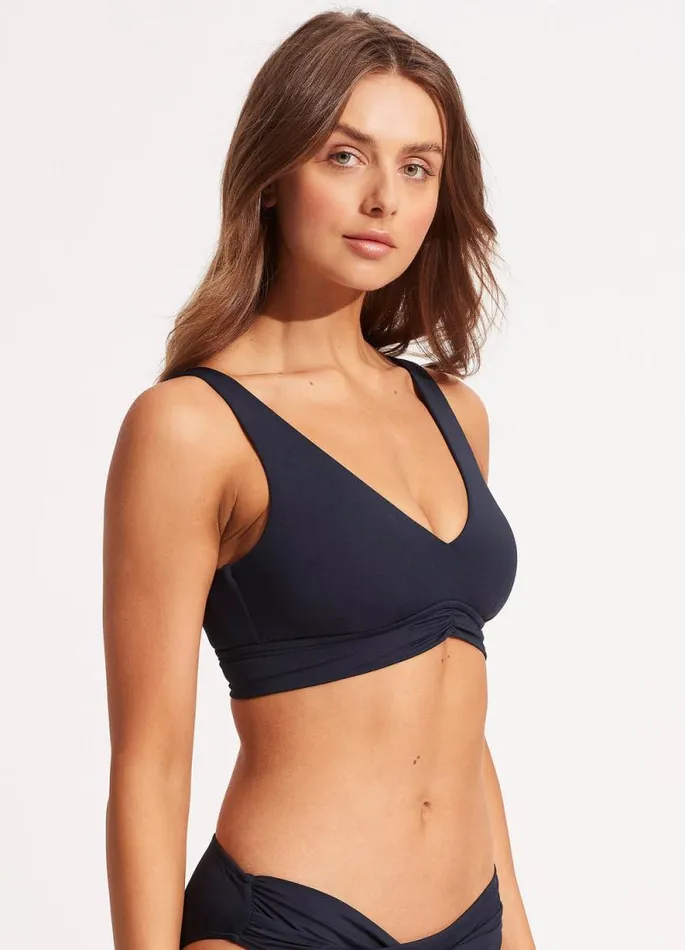 Seafolly Bralette Women V Neck Tank 8211 True Navy