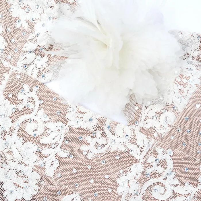 Self Portrait Dresses Women Cream Rhinestone Lace Maxi Dress