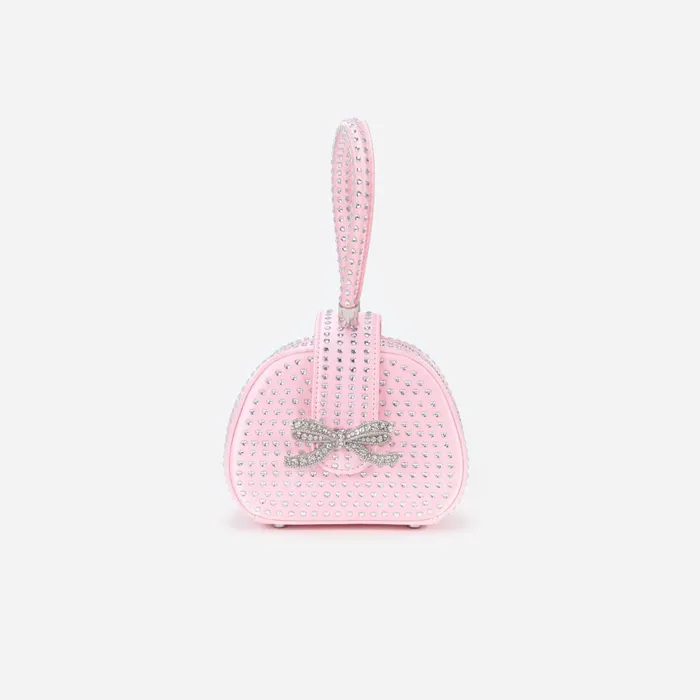 Self Portrait Handbags WomenKids Pink Heart Rhinestone Bag