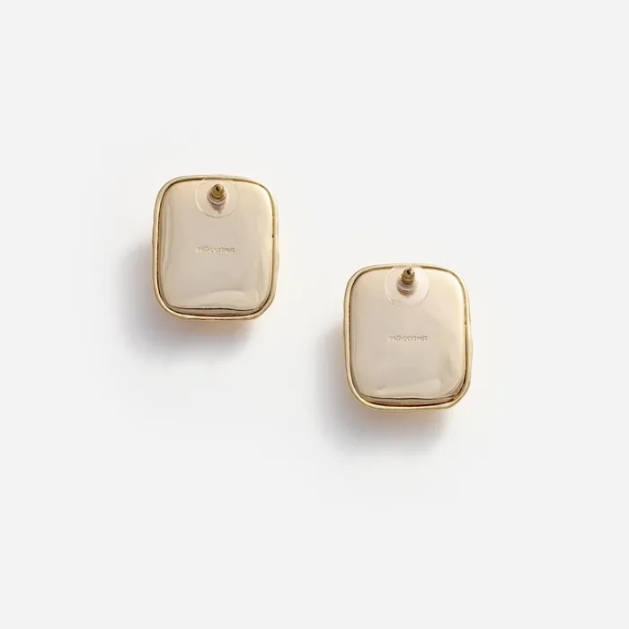 Self Portrait Jewellery Women Mottled Gold Black Earrings Gold
