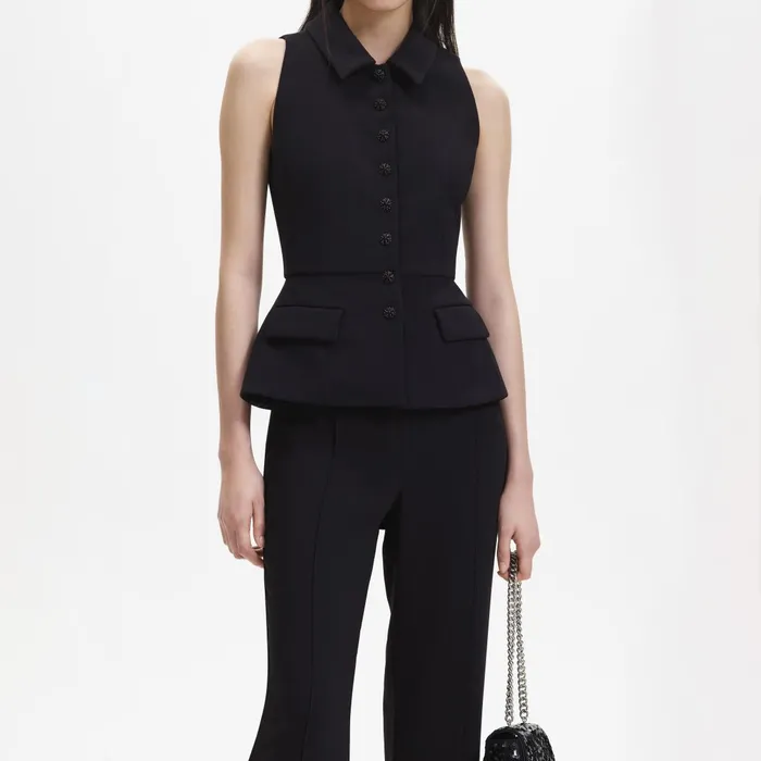 Self Portrait Jumpsuits Women Black Tailored Jumpsuit Self Portrait Jumpsuits Women Black Tailored Jumpsuit