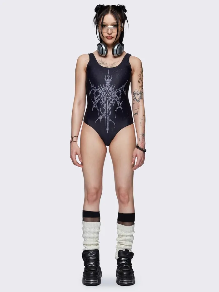 Shadowblade Black Swimsuit Women Minga London Swimwear
