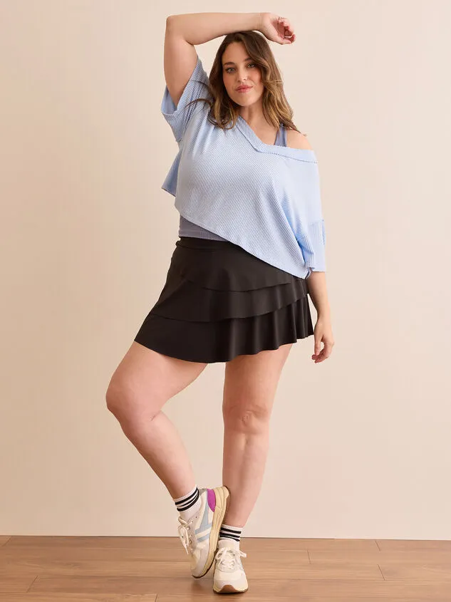 Shift Ruffle Tennis Skort Black Women Altar039d State Athleisure Shift Ruffle Tennis Skort Black Women Altar039d State Athleisure