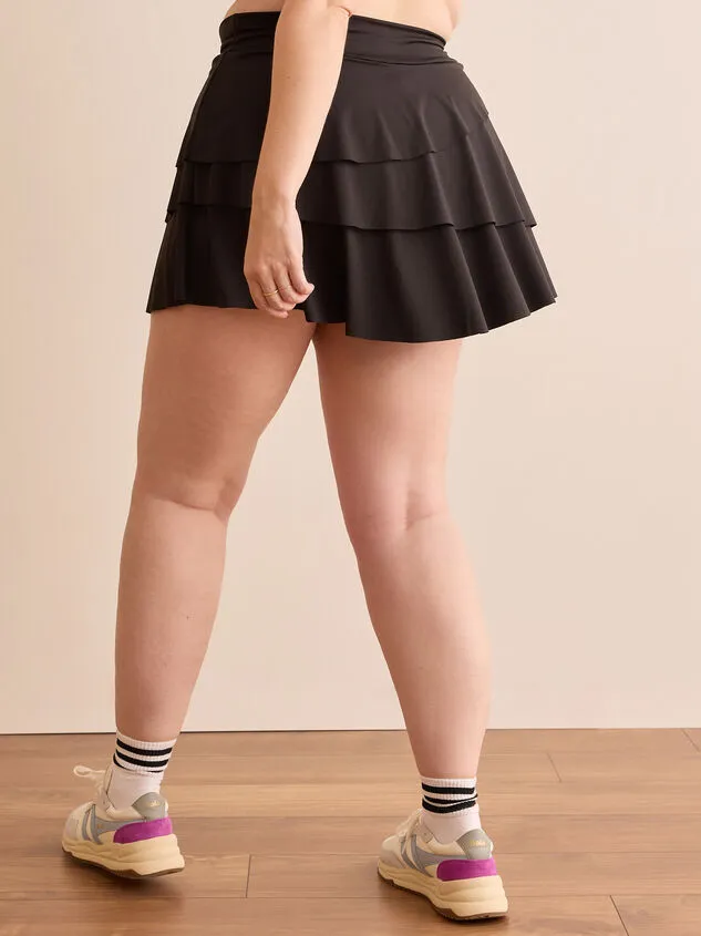 Shift Ruffle Tennis Skort Black Women Altar039d State Athleisure Shift Ruffle Tennis Skort Black Women Altar039d State Athleisure