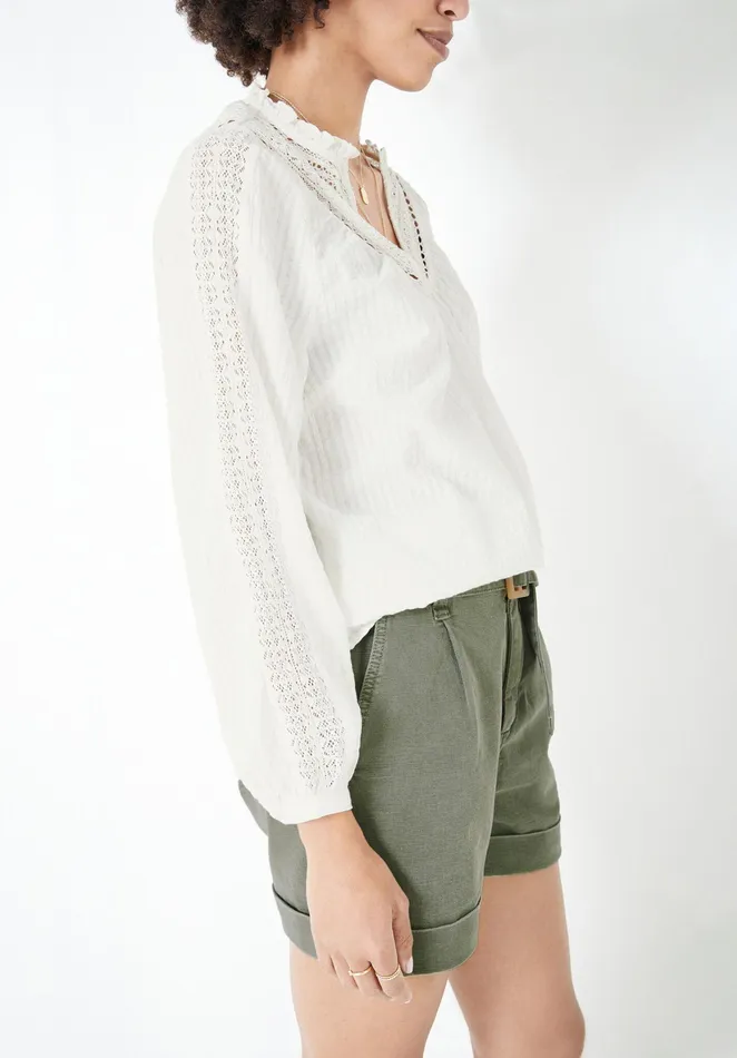 Shirts and Blouses Women Hush Bluebell Lace Blouse Ecru