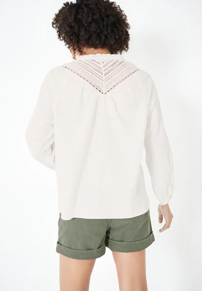 Shirts and Blouses Women Hush Bluebell Lace Blouse Ecru