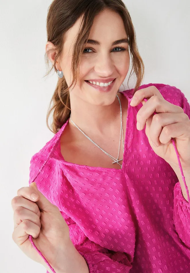 Shirts and Blouses Women Hush Randa Pleated Blouse Fuchsia