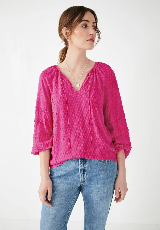 Shirts and Blouses Women Hush Randa Pleated Blouse Fuchsia