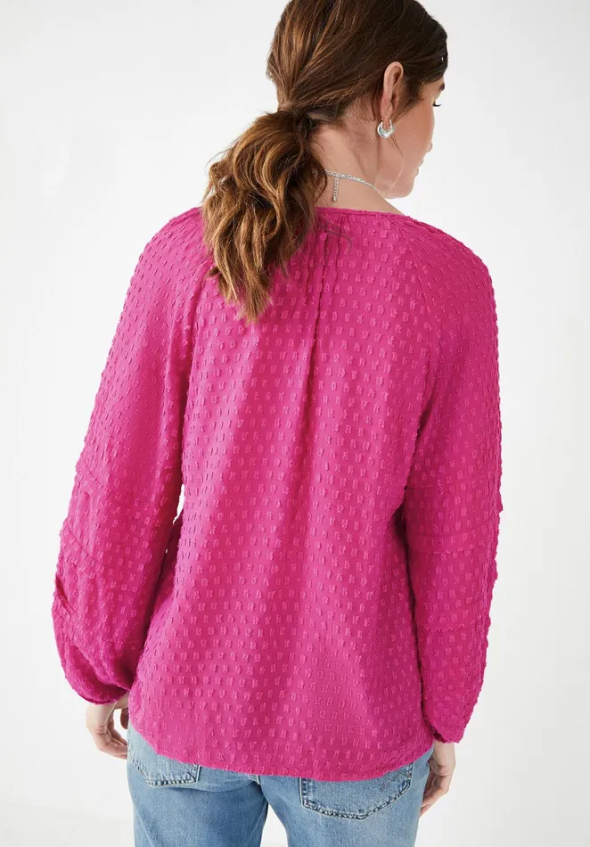 Shirts and Blouses Women Hush Randa Pleated Blouse Fuchsia