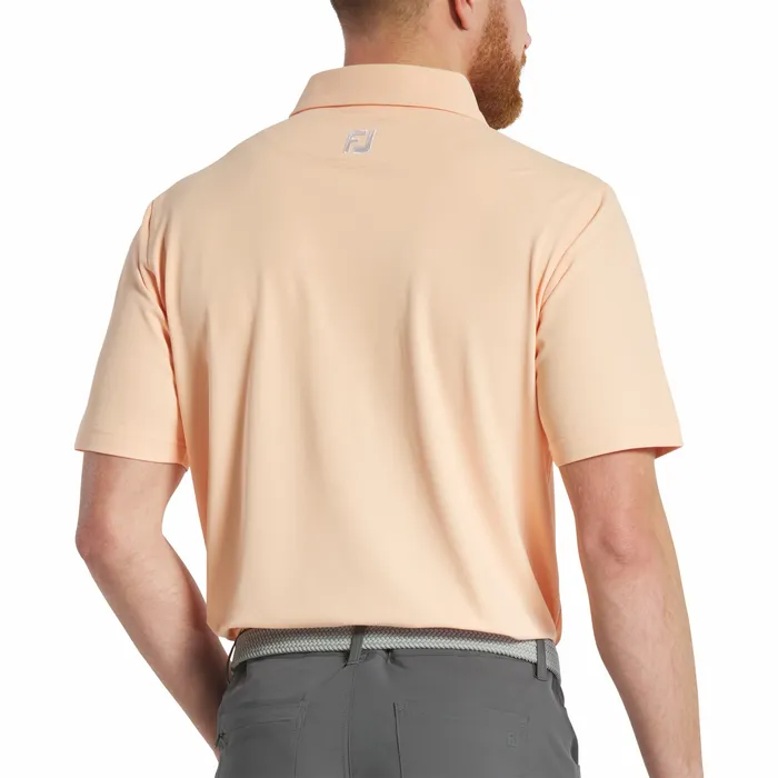 Shirts Solid Pique Floral Trim FootJoy Men