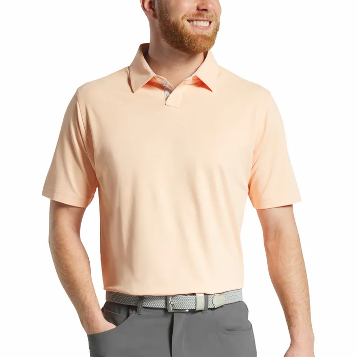 Shirts Solid Pique Floral Trim FootJoy Men