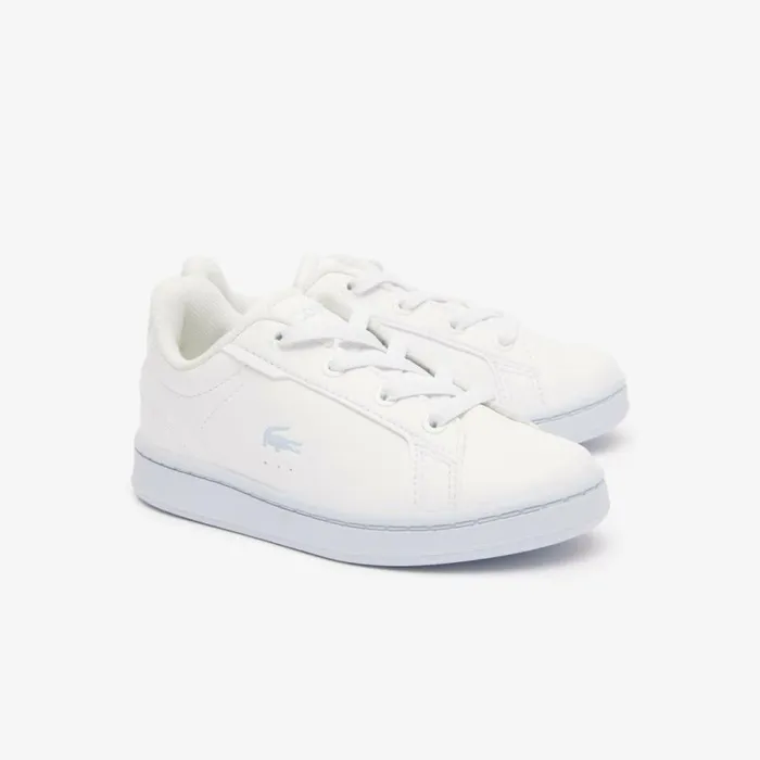 Shoes and Accessories Kids Lacoste Infants039 Carnaby Pro Sneakers Whitelight Blue 1t3