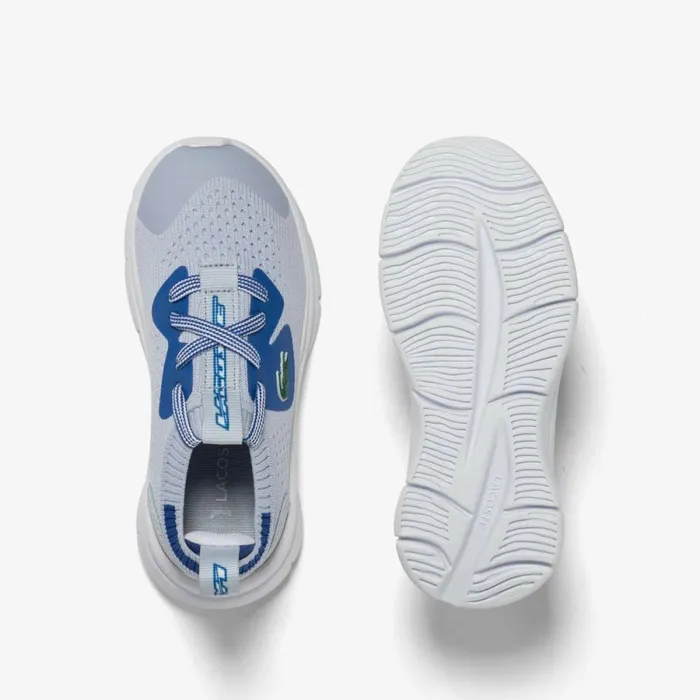 Shoes and Accessories Kids Lacoste Infants039 Run Spin Knit Sneakers Lt Blublu 52c